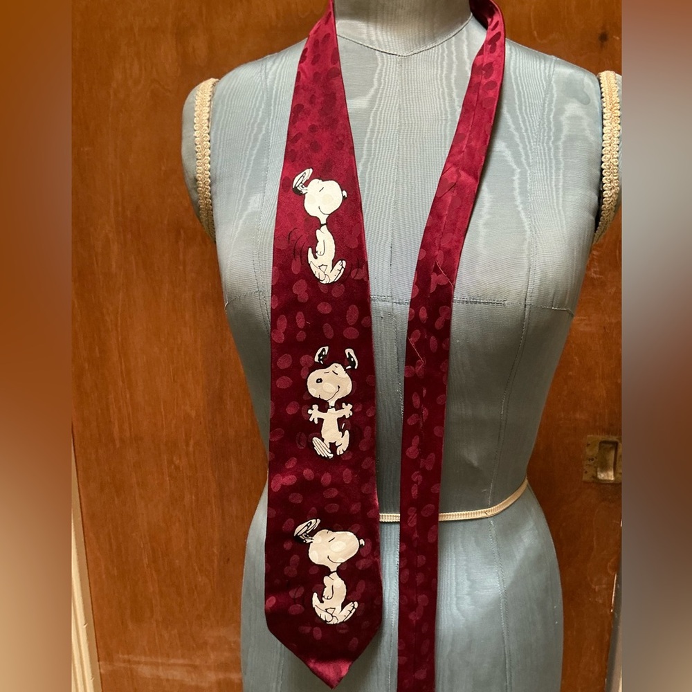 Vintage Snoopy Silk Tie